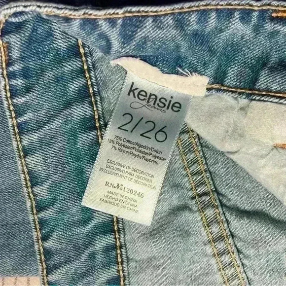 Kenzie High Rise Distressed Wide Leg Cropped Jeans - Picture 7 of 10